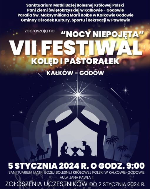 VII Festiwal Kolęd i Pastorałek „Nocy Niepojęta”